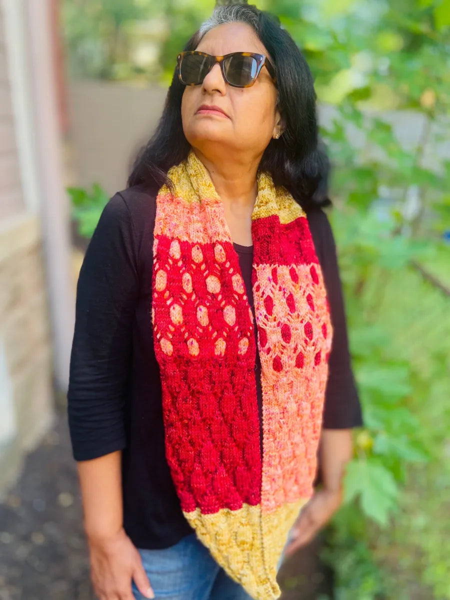 Sunburst Cowl Knit Pattern