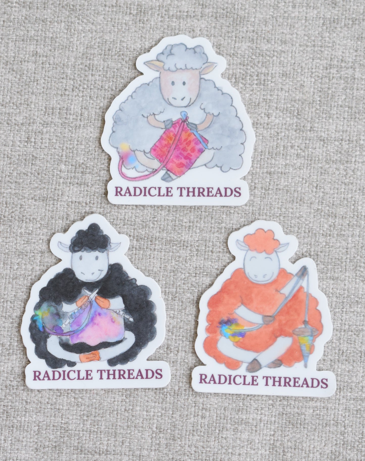 Fiber Animal Stickers